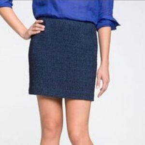 Theory blue/black tweed skirt  